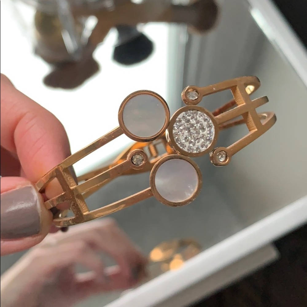 Rose gold colored bracelet
